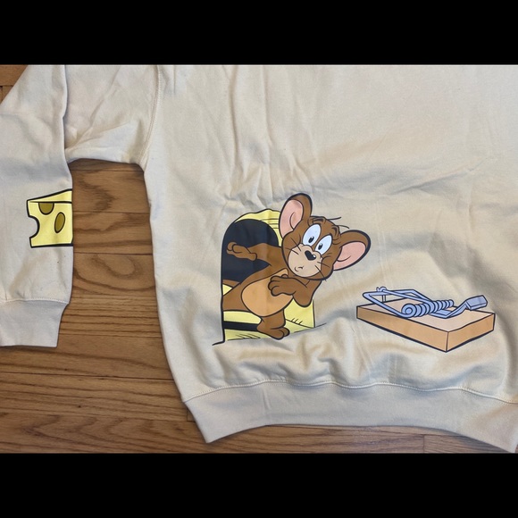 Tom & Jerry Double Sided Graphic Hoodie New Withou - Picture 5 of 6